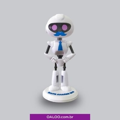 Troféus personalizados - Troféu 3D Robô